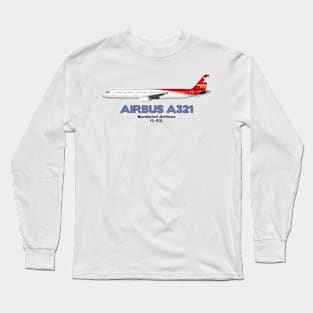 Airbus A321 - Nordwind Airlines Long Sleeve T-Shirt